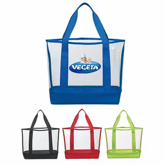 Custom Clear Casual Tote Bag - Custom Flags Now