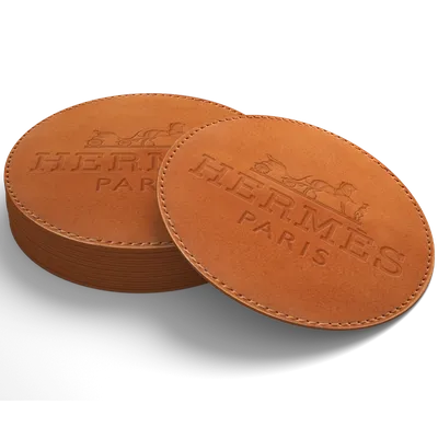 Leather Coasters - Custom Flags Now