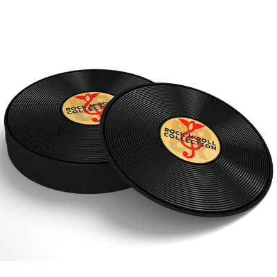 Soft Plastic Record Coaster - Custom Flags Now