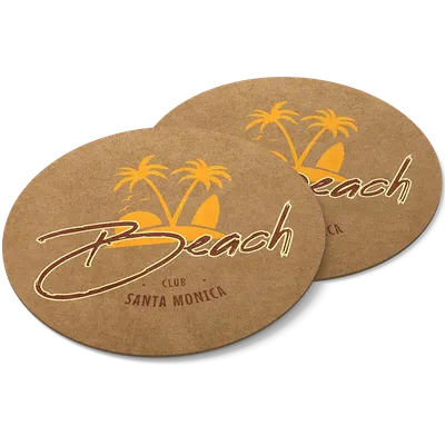 Kraft Paper Coaster - Custom Flags Now