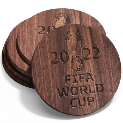 Custom Handmade Walnut Coaster - Custom Flags Now